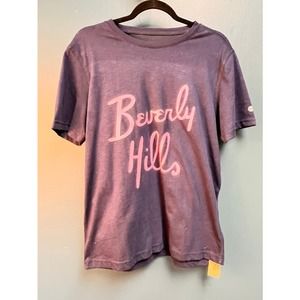 Blue Beverly Hills Graphic Tee Small